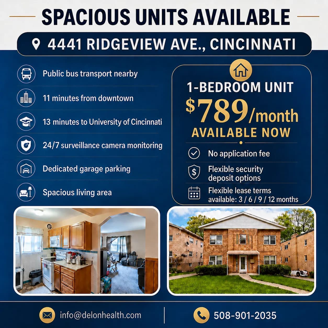 Spacious Units Available At 4441 Ridgeview Ave. Cincinnati
