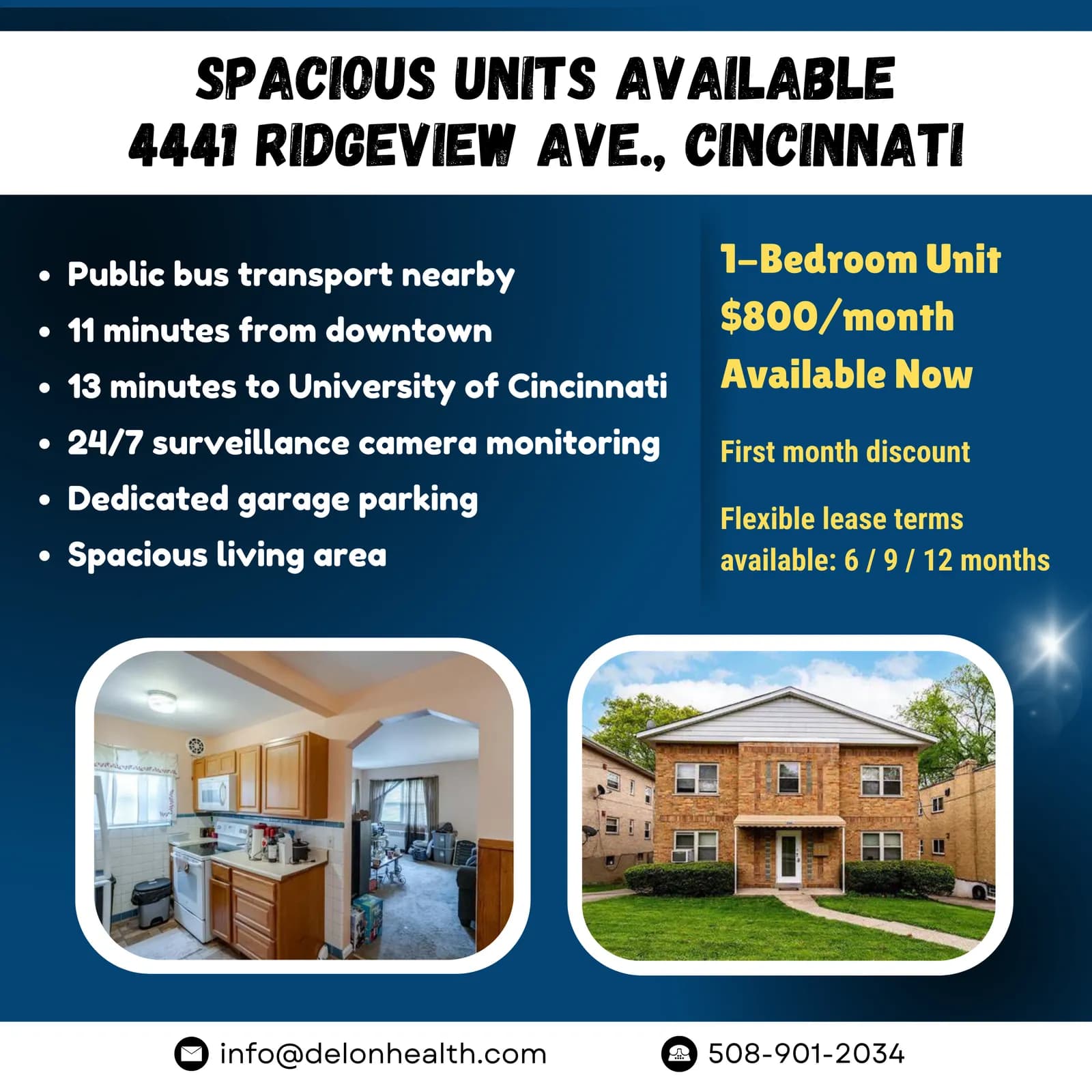 Spacious Units Available At 4441 Ridgeview Ave. Cincinnati