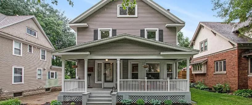 Large covered porch to enjoy the quiet!